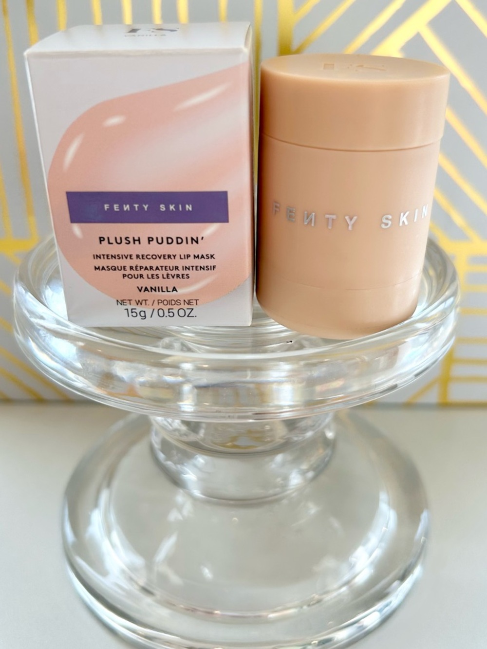 ✨ Fenty Skin Plush Puddin Lip Mask Vanilla | New in Box | Full Size ✨